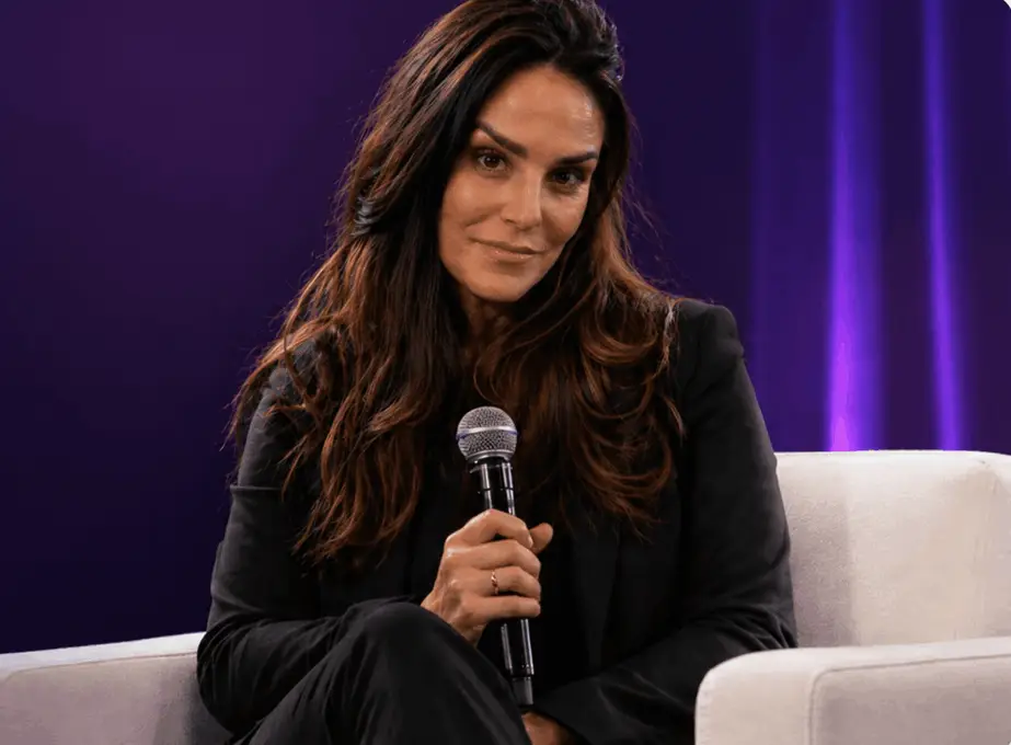 Leadous executive speaking at a company event